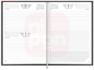 Agenda 2023 Prátika Preta Executiva M6 Tilibra Costurada