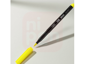 Caneta Marcador Brush Aquarelável CIS - Amarelo