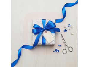 Fita de Cetim 10mm Azul